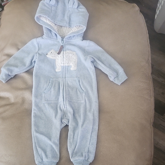 Carter's Other - Carter's Blue Footies One Piece with Full-Length Zipper